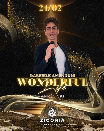 Après ski alla zicoria brasserie di ortisei con gabriele amenduni